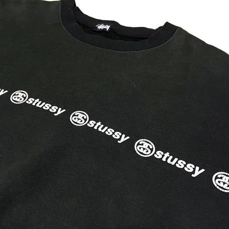 【USED】90's STUSSY CHANEL LOGO LINE SWEATSHIRT