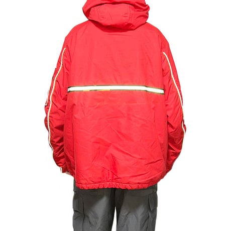 【USED】90'S MAHARISHI TECH CRACKLE HOODIE RED