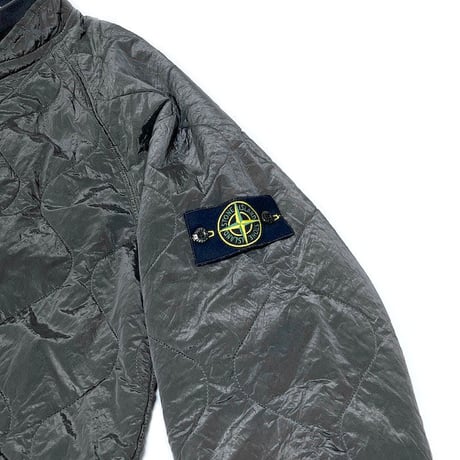 【USED】STONE ISLAND 2005AW DARK GREY NYLON METAL QUILTED JACKET