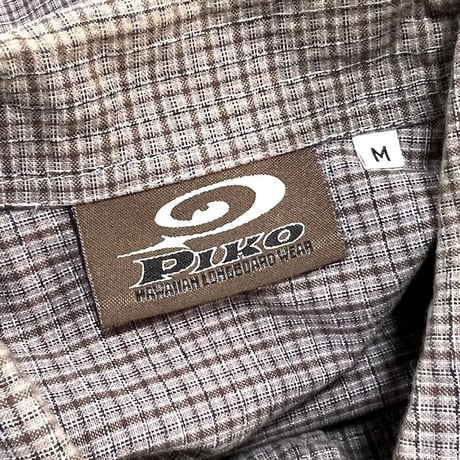 【USED】00'S PIKO S/S CHECK SHIRT
