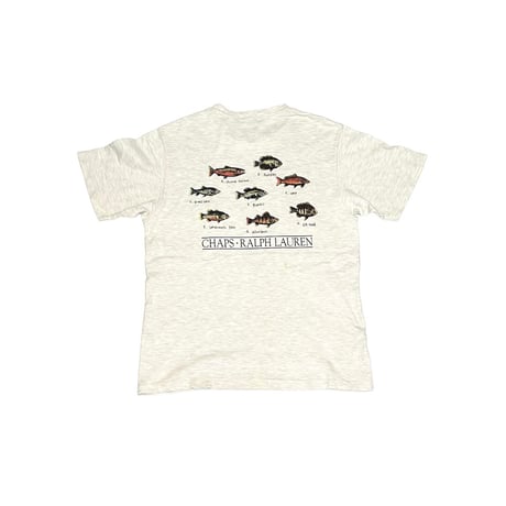 【USED】90's CHAPS RALPH LAUREN FRESHWATER FISHS T-SHIRT