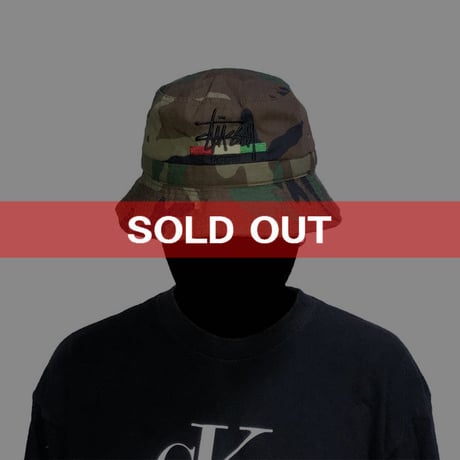 【USED】90'S STUSSY CAMO HAT