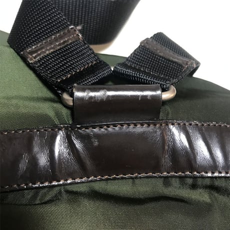 【USED】VINTAGE PRADA NYLON MINI BACKPACK GREEN
