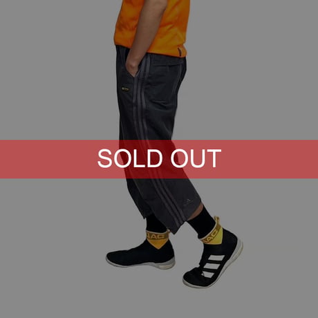 【USED】00's adidas COTTON NYLON CROPPED TRACK PANTS