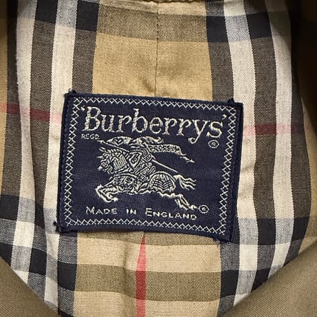 【USED】80's-90's Burberrys One Panel Sleeve Balmacaan Coat Made in England
