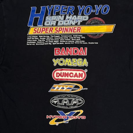 【USED】90's HYPER YO-YO Super Spinner 1998 Promo T-shirt