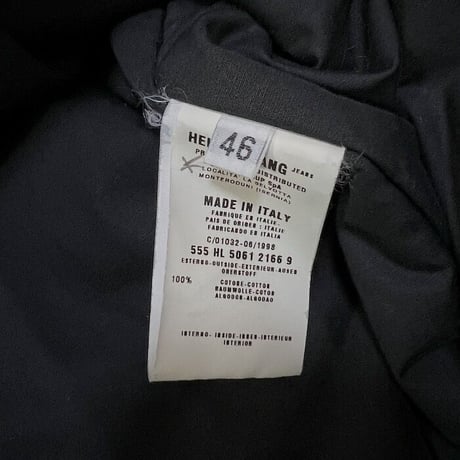 【USED】HELMUT LANG 1998AW 2-WAY FIELD COAT BLACK