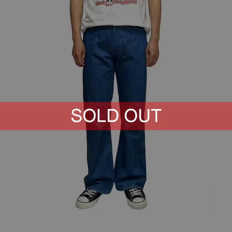 【USED】70's UNKNOWN BOOTCUT JEANS with SCOVILL ZIPPER