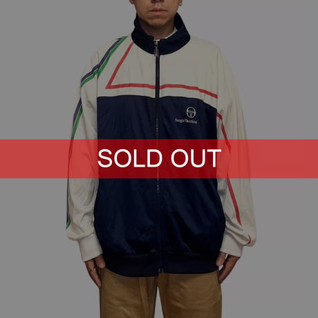 【USED】80's Sergio Tacchini "Tricolor Line" Italian Track Jacket