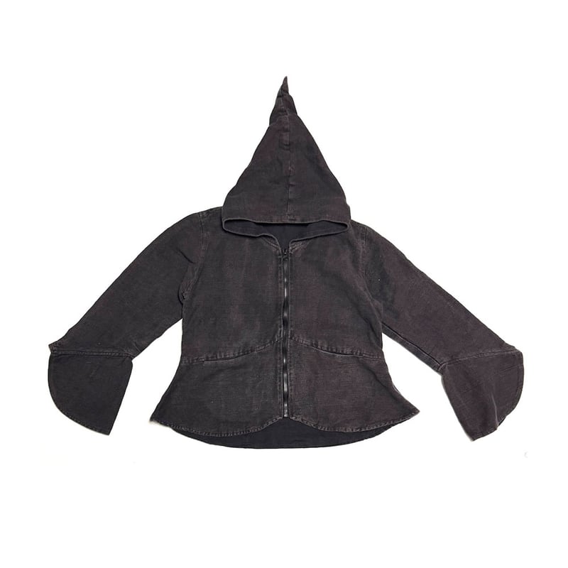 USED】00's GARMENT DYE DEVIL ZIP-UP JACKET MADE