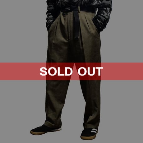 【USED】OLD ENGLAND 2TUCK GLEN CHECK TROUSERS