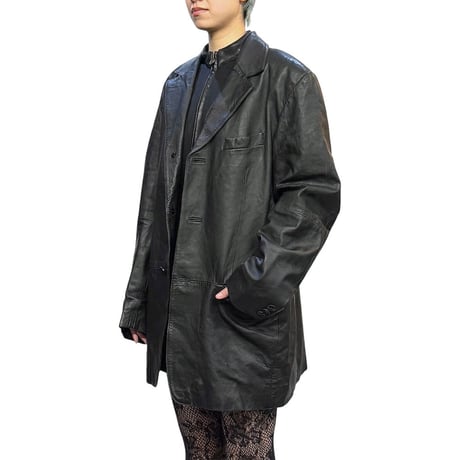 【USED】00's GIPSY BY MAURITIUS LEATHER TAILORED JACKET