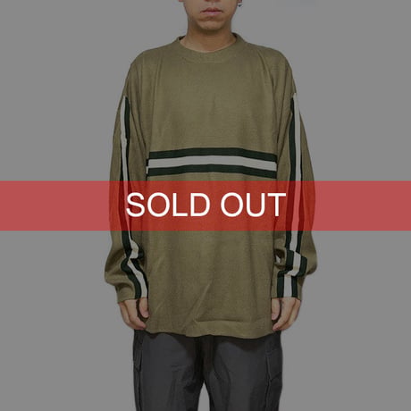 【USED】90'S-00'S UNIONBAY LINE KNIT SWEATER