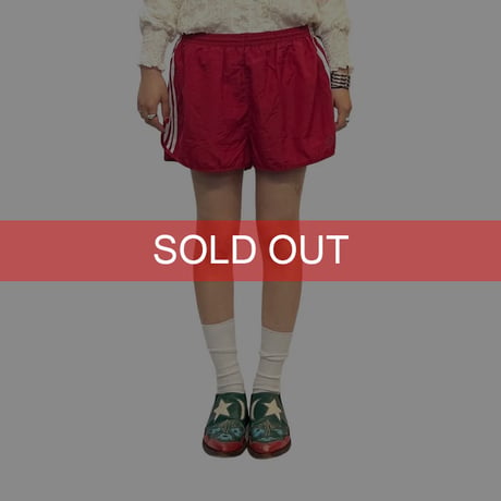 【USED】00's adidas CLIMALITE RUNNING SHORTS RED