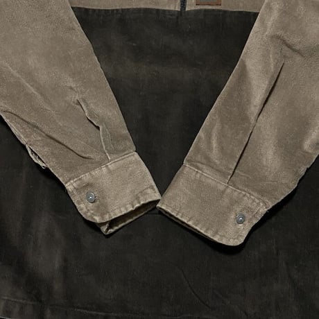 【USED】90'S ANARCHIC ADJUSTMENT PULLOVER VELOUR SHIRT "Huxley"