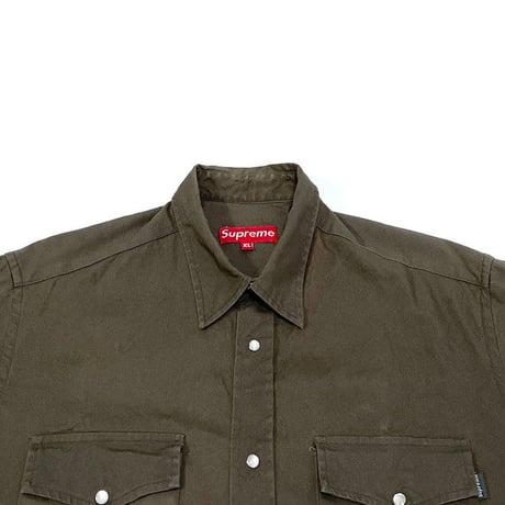 【USED】90'S SUPREME WESTERN SHIRT MADE IN U.S.A.