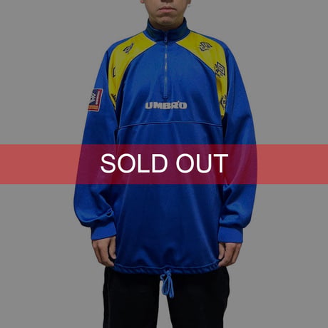 【USED】90'S UMBRO HALF ZIP TRACK PULLOVER JACKET