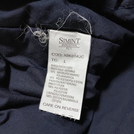 【USED】90'S ARMANI JEANS OVERSIZED QUILTED JACKET