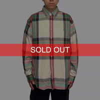 【USED】90's OLD GAP Madras Plaid Button-Down Shirt