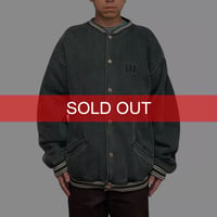 【USED】90's OLD GAP USA Made Sweat Varsity Jacket Faded Gray