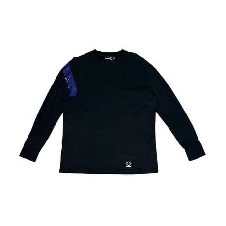 【USED】Fred Perry x Raf Simons 2018AW VINYL TAPE L/S T-SHIRT