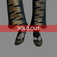 【DEAD STOCK】EARLY 00'S MIU MIU SLING BACK SPOOL HEEL MULE