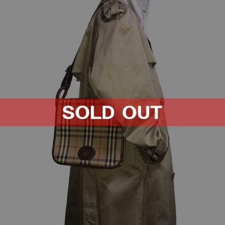 【USED】80'S BURBERRYS NOVA CHECK SHOULDER BAG