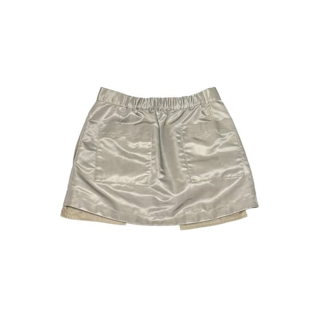 【USED】2010's SATIN WRAPPED MINI SKIRT