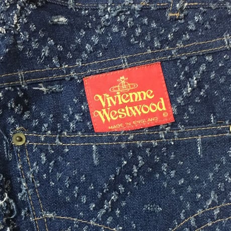 【USED】90'S VIVIENNE WESTWOOD "CUT AND SLASH" JEANS