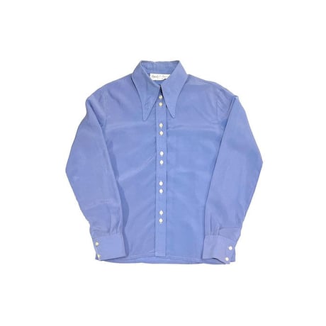 【USED】80'S DANIEL DUVAL LONG POINT COLLAR BLOUSE