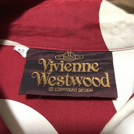 【USED】80'S VIVIENNE WESTWOOD SPOT SHIRT RED