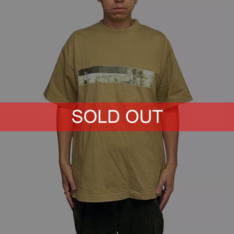 【USED】90's STUSSY Moon Landing Photo T-shirt Made in Australia