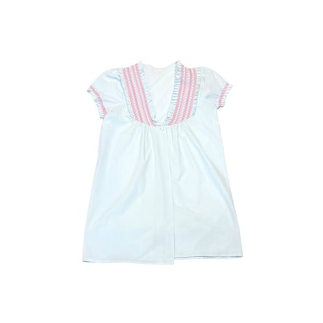 【USED】Vintage Embroidered Baby Blue Tunic