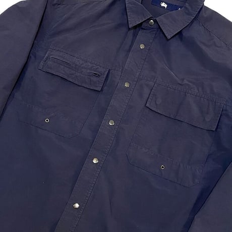 【USED】90'S-00'S STUSSY COTTON NYLON SHIRT
