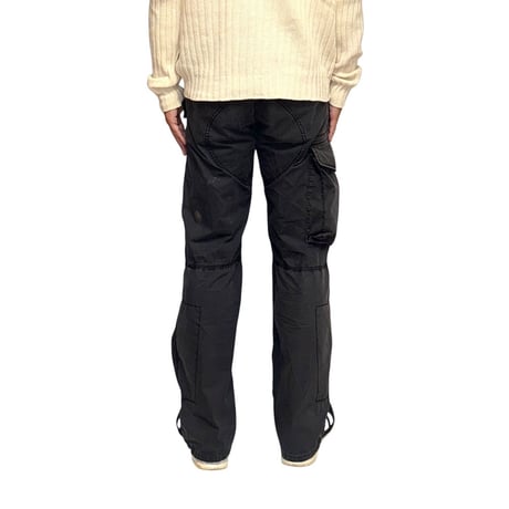 【USED】00's ARMANI JEANS Black Military Flight Pants
