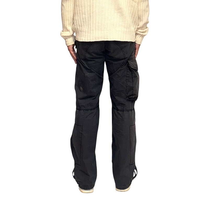 パンツ armani jeans flight trousers USED】00's ARMANI JEANS Black Military Flight P