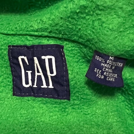 【USED】90's OLD GAP FLEECE PULLOVER JACKET LIGHT GREEN