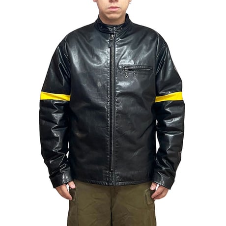 【USED】90's POLO SPORT RALPH LAUREN LEATHER BIKER JACKET