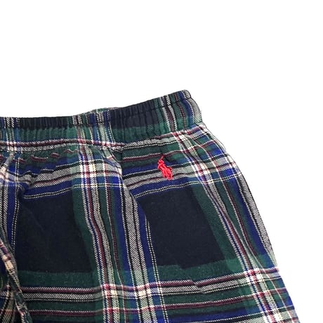 【USED】90's Polo by Ralph Lauren PLAID SLEEPING PANTS