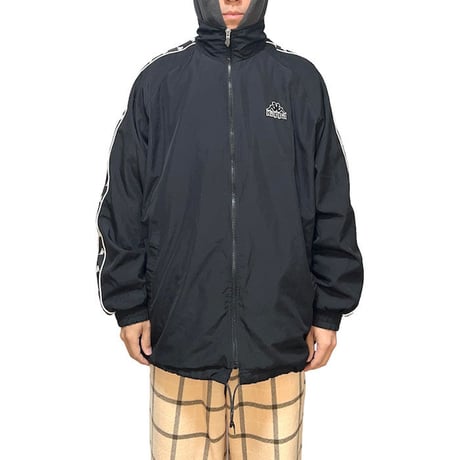 【USED】90'S KAPPA POLY TRACK JACKET BLACK