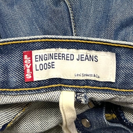 【USED】00s Levi's ENGINEERED JEANS DRAPING BACK STRAP DENIM PANTS