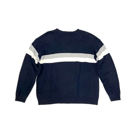 【USED】 90'S-00'S J.CREW LINE COTTON KNIT SWEATER