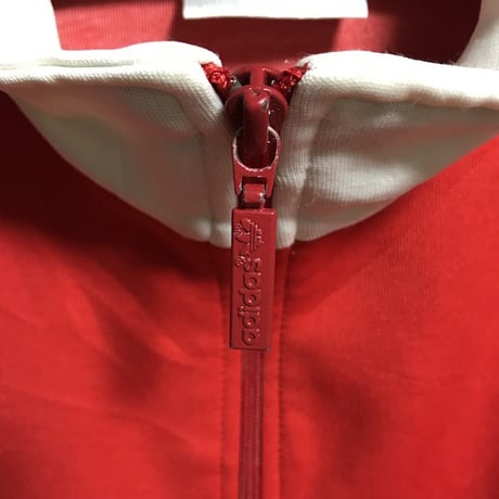 【USED】80'S ADIDAS OLD TRACK JACKET RED × WHITE