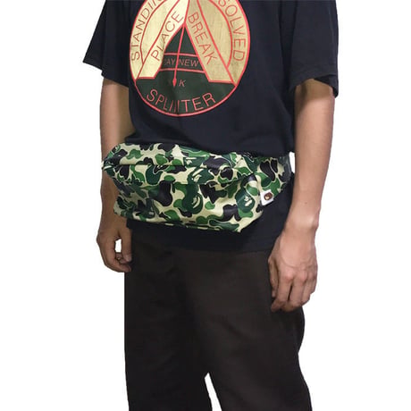 【USED】A BATHING APE CAMO BAM BAG