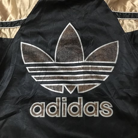 【USED】90'S ADIDAS OLD SCHOOL COAT BLACK×GOLD