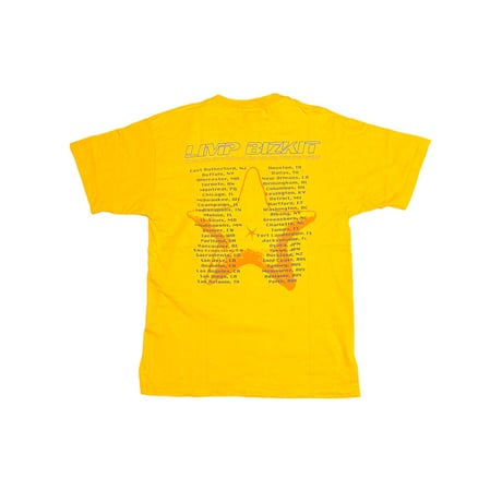 【USED】00's LIMP BIZKIT Chocolate Starfish & The Hot Dog Flavored Water TOUR T-SHIRT