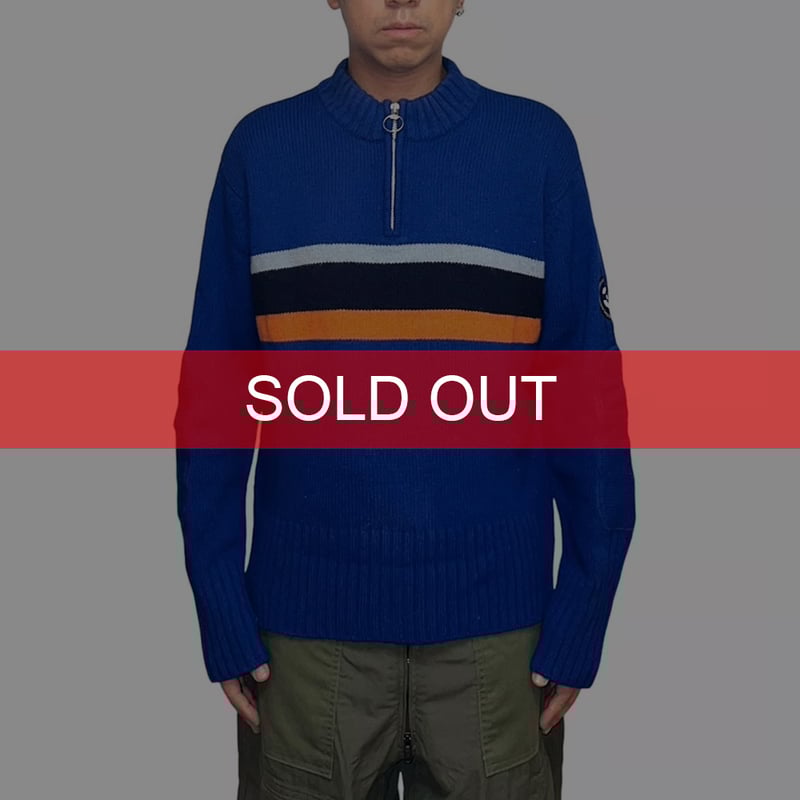 USED】00's adidas HALF ZIP SKI KNIT SWEATER | K