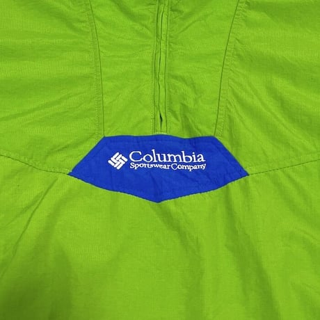 【USED】90'S COLUMBIA SPORT HALF-ZIP NYLON PULLOVER JACKET