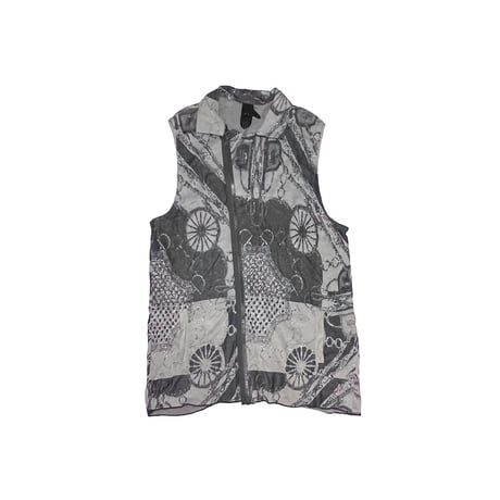 【USED】00's bernhard willhelm COTTON KNIT SLEEVELESS JACKET DRESS