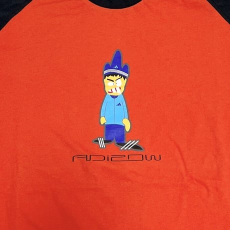 【USED】00'S ADIDAS "ADiZOW" RAGLAN SLEEVE T-SHIRT
